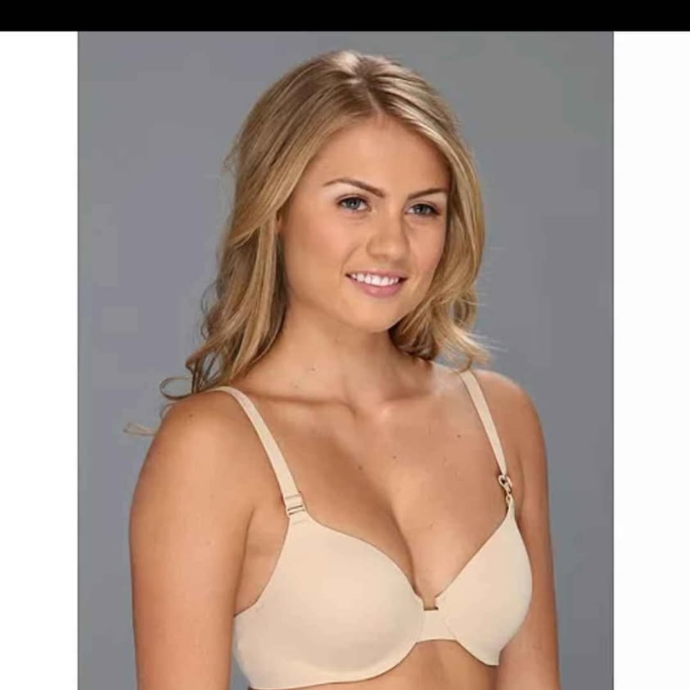 Spanx Bra-llywood hills underwire side slimming shaping bra 34D BNWOT Nude Beige - Picture 3 of 8